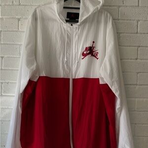Authentic Nike Air Jordan Classic Full Zip Hooded Windbreaker XL Colorblock